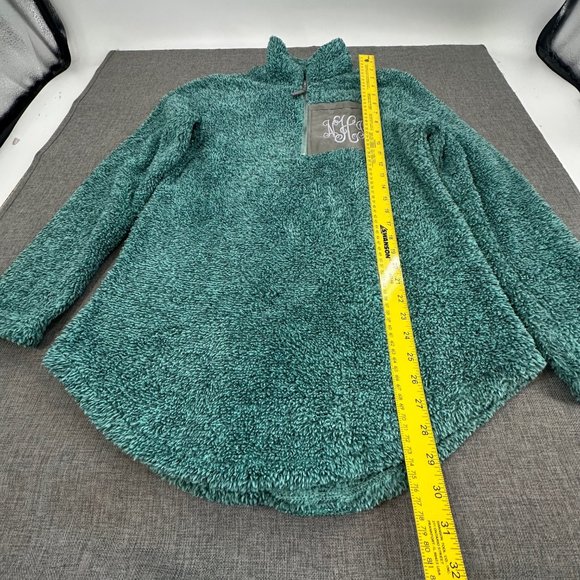 Marleylilly Pullover Cozy‎ Sweater S/M Green High Neck Zipper Polyester - Picture 5 of 13